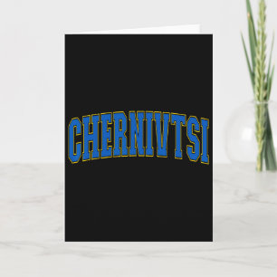 Ukraine Lovers Patriotic Proud Ukrainian Chernivts Card