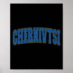 Ukraine Lovers Patriotic Proud Ukrainian Chernivts Poster