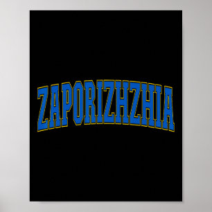 Ukraine Lovers Patriotic Proud Ukrainian Zaporizhz Poster