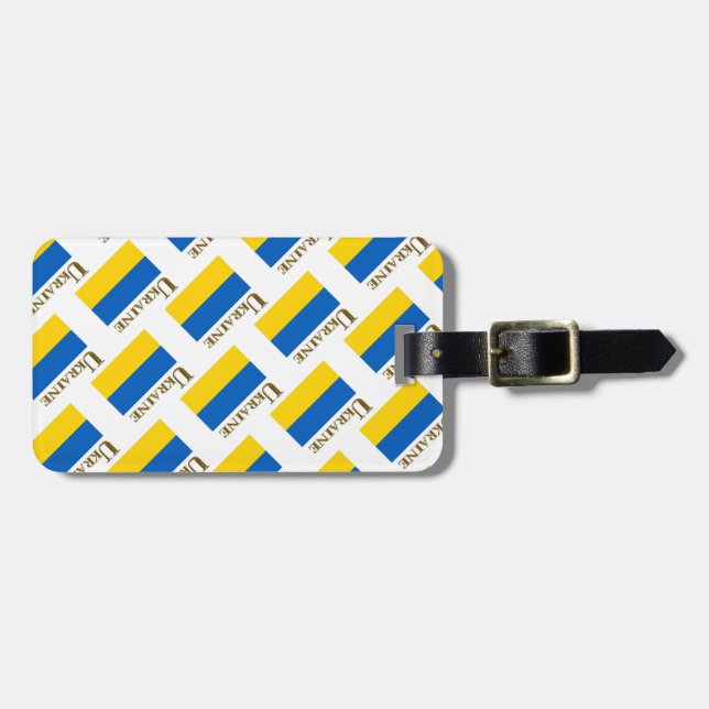 UKRAINE      LUGGAGE TAG (Front Horizontal)