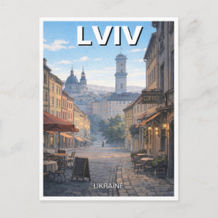 Ukraine Lviv Travel Postcard