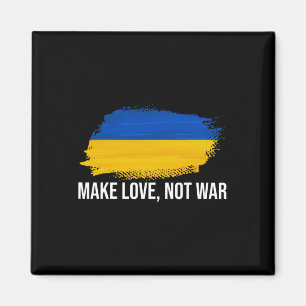 Ukraine Make Love Not War Magnet