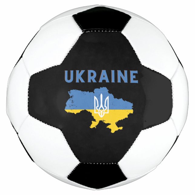 Ukraine Map Flag Football (Front)