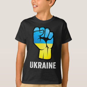 Ukraine Map With Flag Colours Ukrainian Pride Men T-Shirt