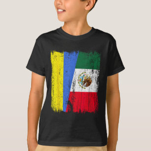 Ukraine Mexico Half Flag Ukrainian Mexican Heritag T-Shirt