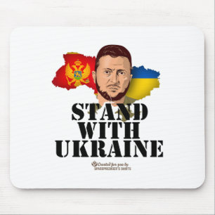 Ukraine Montenegro Volodymyr Zelenskyy Stand With  Mouse Mat
