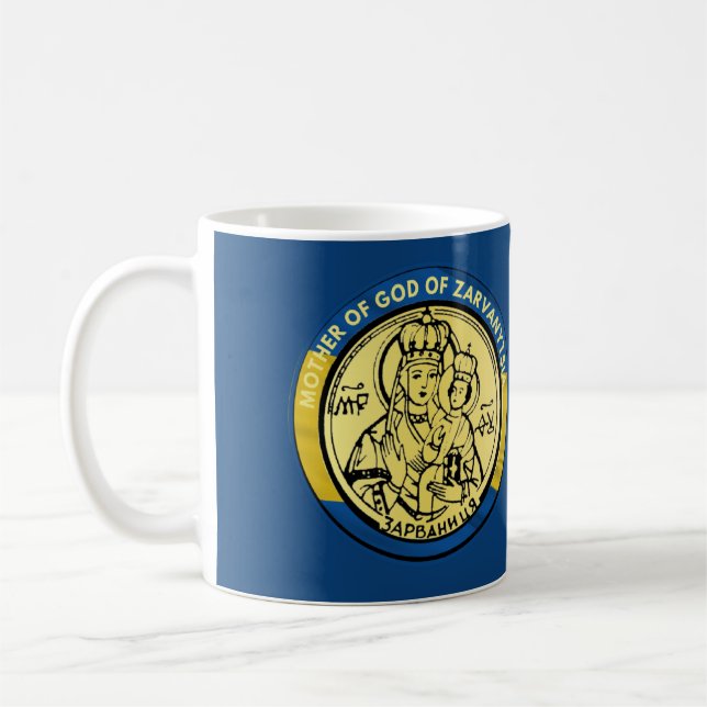 UKRAINE MOTHER OF GOD OF ZARVANYTSIA RELIGIOUS COF COFFEE MUG (Left)