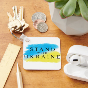 Ukraine National Colors Ukrainian Key Ring