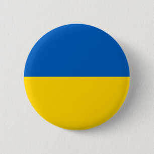 Ukraine National Flag 6 Cm Round Badge