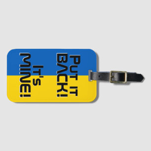 Ukraine National Flag Funny Patriotic Luggage Tag