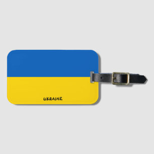 Ukraine National Flag Patriotic Luggage Tag