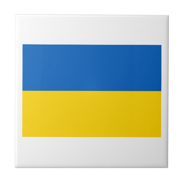 Ukraine National Flag Tile (Front)