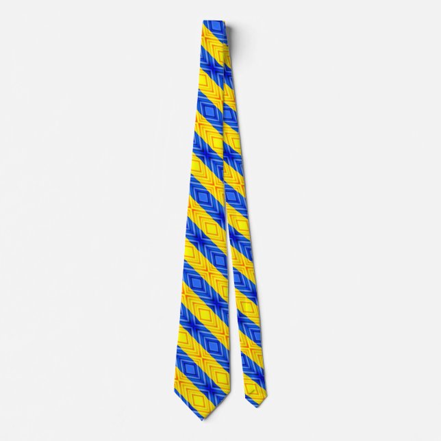 Ukraine Neck Tie Freedom Ukrainian Flag (Front)