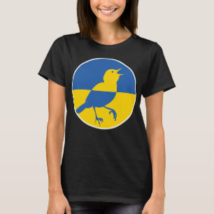 Ukraine Nightingale Ukrainian National Animal Flag T-Shirt