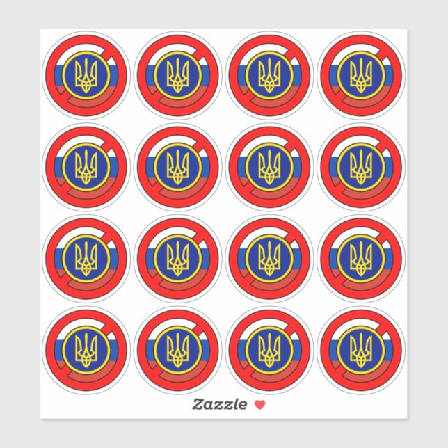 Ukraine - Not Russia Sticker (Sheet)