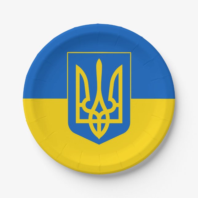 Ukraine Paper Plate (Front)