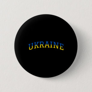 Ukraine Patriotic Blue Yellow Pride Support 6 Cm Round Badge