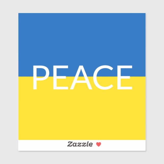Ukraine peace blue yellow custom text flag (Sheet)