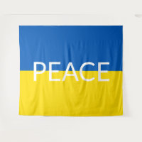 Ukraine peace blue yellow custom text flag