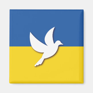 Ukraine Peace Dove Flag Magnet