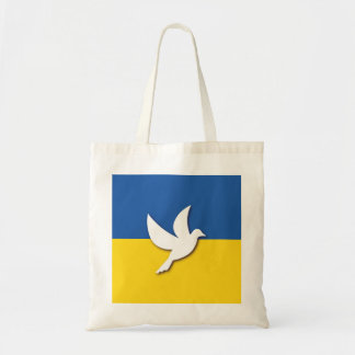 Ukraine Peace Dove Flag Tote Bag