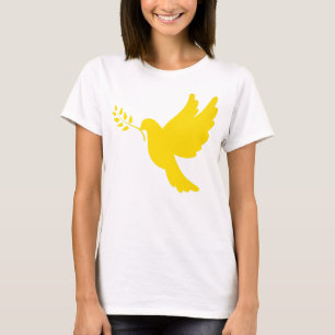 Ukraine Peace Dove Gold  T-Shirt