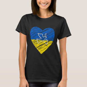 Ukraine Peace Dove Love Stop War Conflict T-Shirt