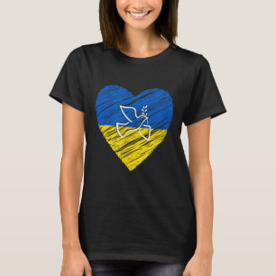 Ukraine Peace Dove Love Stop War Conflict T-Shirt
