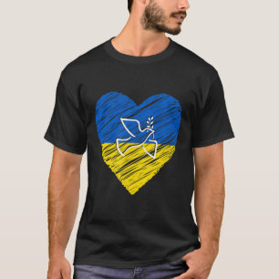 Ukraine Peace Dove Love Stop War Conflict T-Shirt