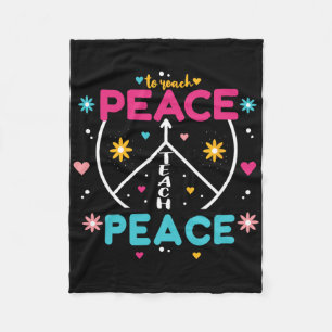 Ukraine Peace - Funny And Motivational Messages  Fleece Blanket