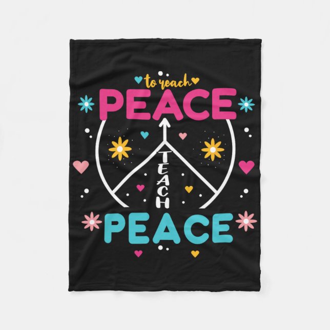 Ukraine Peace - Funny And Motivational Messages  Fleece Blanket (Front)