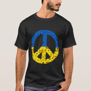 Ukraine Peace Sign Shirt Vintage Retro Ukrainian F