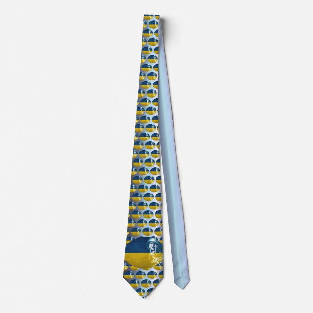 Ukraine Peace Soldier at War Tie (Front)