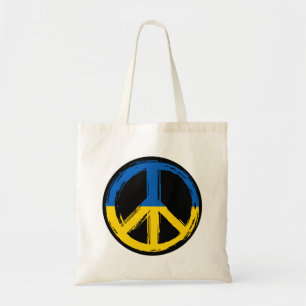 Ukraine Peace Symbol Stand With Ukraine Tote Bag