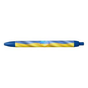 Ukraine - Peace - Ukrainian Flag - Freedom  Black Ink Pen