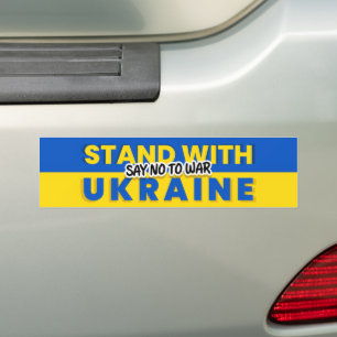 Ukraine - Peace - Ukrainian Flag - Freedom  Bumper Sticker