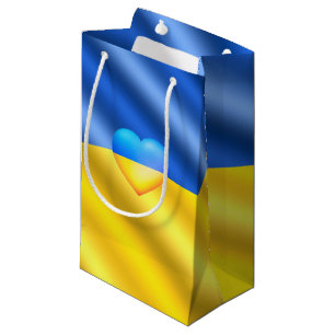 Ukraine - Peace - Ukrainian Flag - Freedom  Small Gift Bag
