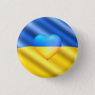Ukraine - Peace - Ukrainian Flag - Freedom Support 3 Cm Round Badge