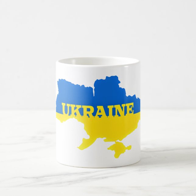 Ukraine - Peace - Ukrainian Flag - Freedom Support Coffee Mug (Center)