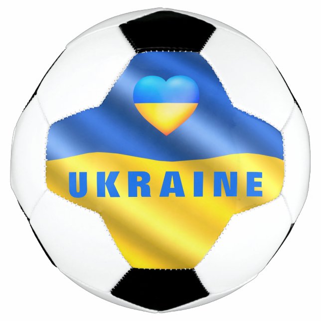 Ukraine - Peace - Ukrainian Flag - Support Freedom Football (Front)
