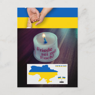 Ukraine Peace with You Postcard