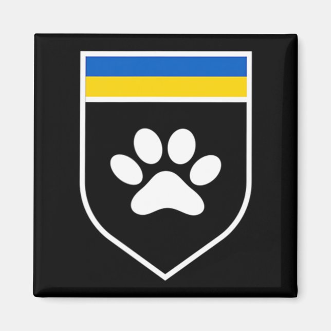 Ukraine Pet Awareness Flag Support Ukrainian pets  Magnet (Front)