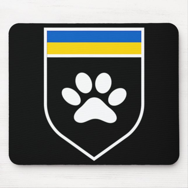Ukraine Pet Awareness Flag Support Ukrainian pets  Mouse Mat (Front)