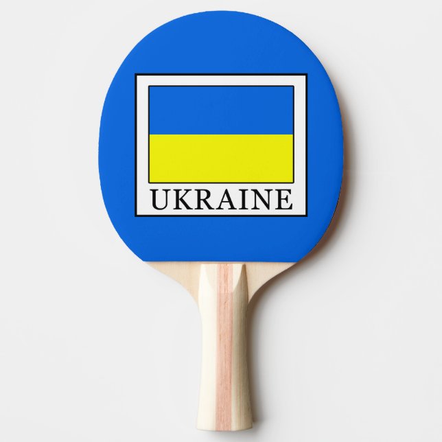 Ukraine Ping Pong Paddle (Front)