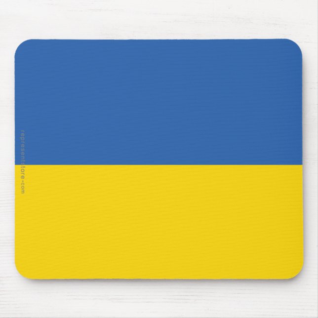 Ukraine Plain Flag Mouse Mat (Front)