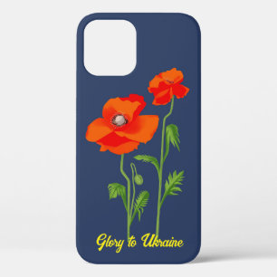 Ukraine "poppy flower" peace colourful iPhone 12 case