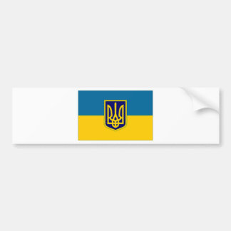 Ukraine President at sea Flag Bumper Sticker