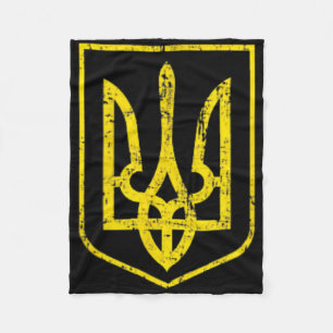 Ukraine Pride Ukrainian Flag Coat Of Arms Russia O Fleece Blanket
