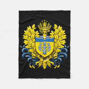 Ukraine Pride Ukrainian President Volodymyr Zelens Fleece Blanket