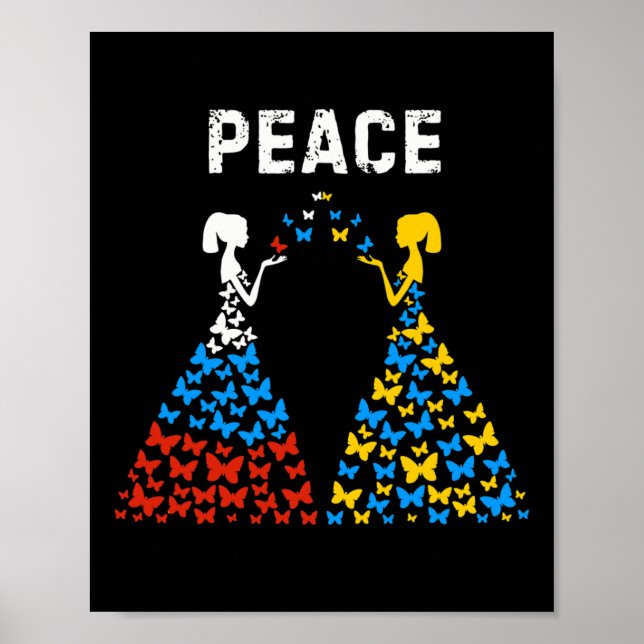 Ukraine Russia Peace Stop War  Poster (Front)